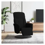 vidaXL Relaxsessel mit Fußteil Samt 56,8 x 105,5 x 87,3 cm Schwarz