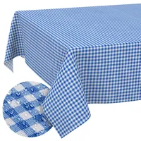 ANRO Tischdecke aus Stoff Textil abwaschbar Tischwäsche Tischtuch Baumwolle