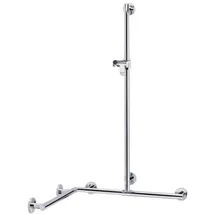 Keuco Plan Care Duschhandlauf mit Brausestange verchromt 797 x 797 x 1263 mm