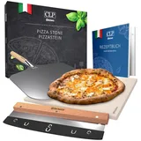 CLP Pizzastein-Set Pizzastein+Schneider+Schieber