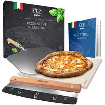 CLP Pizzastein-Set Pizzastein+Schneider+Schieber