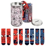 Cerdá Pack von 4 Kindersocken Spiderman-Design - 27-30