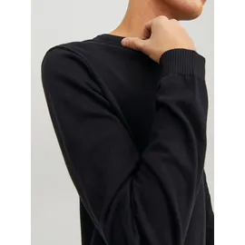 JACK & JONES Dünner Langarm Strickpullover Rundhals, Basic Sweater Shirt Jumper JJEBASIC