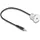 DeLock Seriell Anschlusskabel [1x 3.5 mm-Stecker - 1x 3.5 mm-Buchse] 0.3m Schwarz, Silber