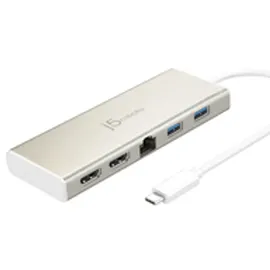 j5create USB-C Dual HDMI Mini Dock (with Ethernet, and PD)