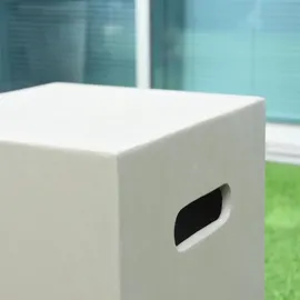 ELEMENTI Abdeckung für 5 kg Gasflasche 40 x 40 x 51 cm Beton Grau