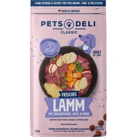 PETS DELI Trockenfutter Lamm mit Süßkartoffel und Minze 2 kg