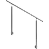DOLLE Eingangsgeländer Edelstahl 150 cm Wandmontage 2 Pfosten