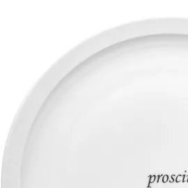 VAN WELL Italia Pizzateller 30 cm grau/weiß 6er Set