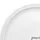 VAN WELL Italia Pizzateller 30 cm grau/weiß 6er Set