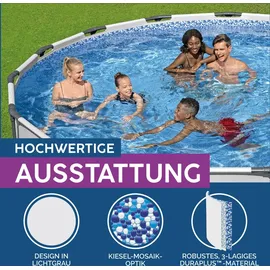 BESTWAY Steel Pro Max Frame Pool Set 396 x 122 cm inkl. Filterpumpe