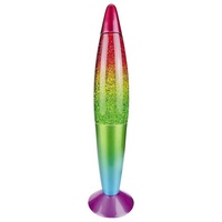 Rabalux Lavalampe, Glitzer-Regenbogen, G45 15W, mehrfarbig bunt