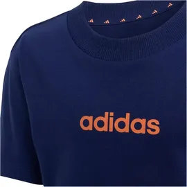adidas Essentials T-Shirt - Shorts Set LK LIN T-SET KE0860 - dark blue/dusky orange 104