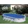 gre accessories Sommerabdeckung für Ovalbecken CPROV730 730 x 375 cm blau