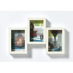 walther + design Rustic Portrait Galerierahmen, weiss, 3 X 10 x 15 cm