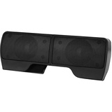 PUSOKEI Laptop-Soundbar mit Sicherungsclip, tragbaren USB-Desktop-Lautsprechern, 2,0-Lautsprecher-Lautsprechersystem, Laptop-Soundbar für alle Arten von Desktop-Computern, 2-W-Stereo-Soundbar