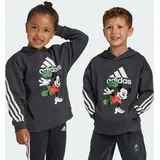 Adidas Disney Micky Maus Sweatshirt carbongrau|WEISS|hellrot 6-9J