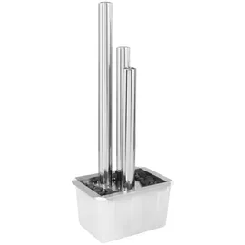 vidaXL Wasserfall Gartenbrunnen Silbern 48x34x123 cm Edelstahl