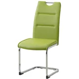 Hti-Living Schwingstuhl Kunstleder grün 4er Set