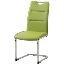 Hti-Living Schwingstuhl Kunstleder grün 4er Set