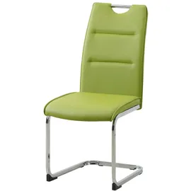 Hti-Living Schwingstuhl Kunstleder grün 4er Set