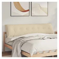 vidaXL Rückenkissen 200 x 19 x 50 cm Creme 1-tlg.