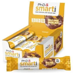 PhD Smart Bar (12x64g) Milk Choc Hazelnut EINHEITSFARBE 0.9 kg