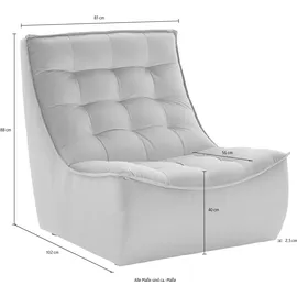 Calia Italia »Banjo, Designsessel mit erstklassigem Sitzkomfort, als Einzelelement« oder als Modulsofa mit den passenden Elementen kombinierbar