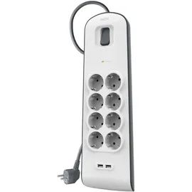 Belkin Steckdosenleiste 2 m Weiß 8 St.