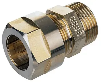 Multigebo Messing-Klemmverbinder mit Außengewinde - 25/26 mm x 1'' AG - 14.320.00.25KIT