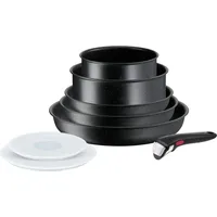 Tefal INGENIO BLACK STONE L3998802, 8-teilig, schwarz,