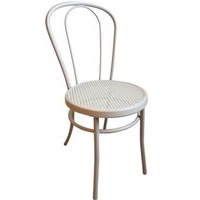 Stuhl Bistro weiß Kunststoff B/H/T: ca. 40x86x51 cm
