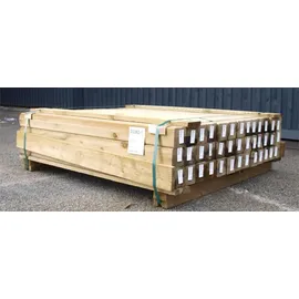 Plus Zaunpfosten 9 x 9 cm 128 cm Natur/Holz