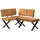B&D home Sitzbank Karen Gelb 100 x 48 x 56 cm