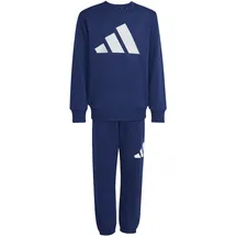 adidas Essentials Jogginganzug Kinder Dark Blue/White 140