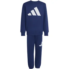 adidas Essentials Jogginganzug Kinder Dark Blue/White 140