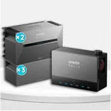 Anker Balkonkraftwerk Anker SOLIX Power Dock - Solarbank Multisystem, (mit 2x Anker Solix Solarbank 3 E2700 Pro und BP2700)