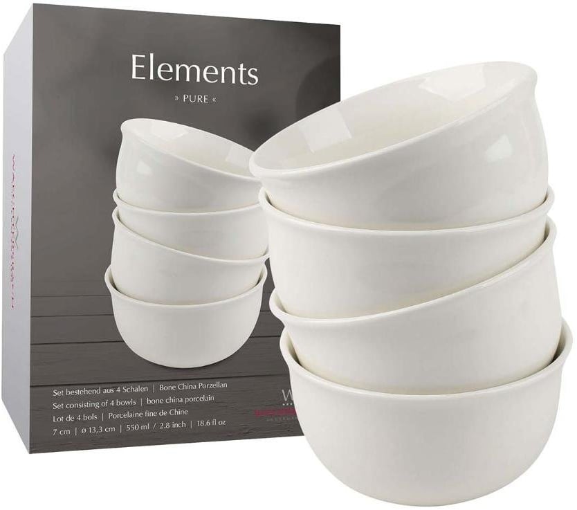 Preisvergleich Produktbild Waechtersbach Müslischale Waechtersbach Müslischalen 'Elements', 4 Stk., Bone China