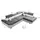 Sonstige Verlage Eckcouch Braun 2-Sitzer