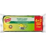 3M Scotch-Brite Classic Naturfaser-Reinigungsschwamm, 6 Stück + 2 GRATIS - Allzweck-Schwamm für den Alltag - Kratzfrei