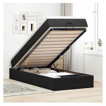 vidaXL Ottoman-Bett 100 x 200 cm Schwarz