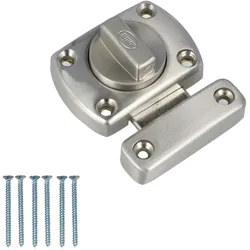MS Beschläge WC Toiletten Schloss 40mm Barrel Bolt Türriegel Edelstahl Optik drehbar Schloss