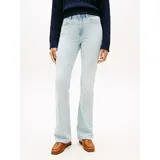 Tommy Hilfiger Bootcut-Jeans "DNM TAM BOOTCUT RW", Damen, Gr. 34, Länge 32, tam, Denim/Jeans, Obermaterial: 99% Baumwolle, 1% Elasthan, unifarben, regular fit, Jeans