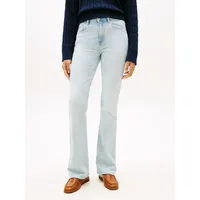 Tommy Hilfiger Bootcut-Jeans "DNM TAM BOOTCUT RW", Damen, Gr. 34, Länge 32, tam, Denim/Jeans, Obermaterial: 99% Baumwolle, 1% Elasthan, unifarben, regular fit, Jeans