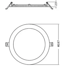 LEDVANCE LED-Downlight DLSLIMD175V16W/ML-MC