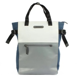 7clouds Cityrucksack Mendo 7.4, Artikel aus fairer Produktion blau|grau