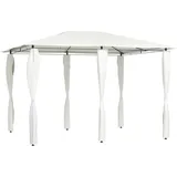 vidaXL Pavillon mit Pfostenabdeckungen 3x4x2,6 m Creme 160 g/m2