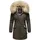 Navahoo Damen stylischer Wintermantel Winterparka mit Kunstfell-Kapuze Cristal