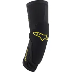 Alpinestars Paragon Plus Knie Protektoren, schwarz-gelb, Größe S für Männer