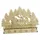 Cepewa LED Mini Schwibbogen Schlitten 1-tlg beige